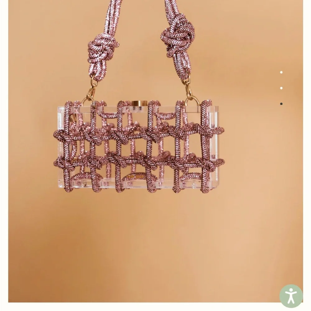 Cult Gaia Bess rhinestone shoulder bag - Picture 2 of 14